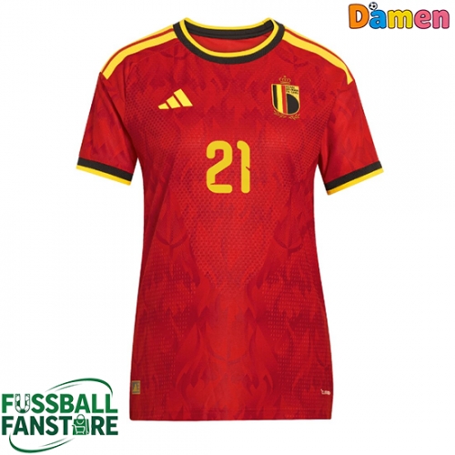 Belgien Timothy Castagne #21 Replik Heimtrikot Damen WM 2026 Kurzarm